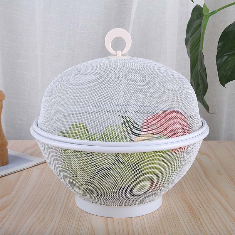 🧺 סל פירות רשת נושמת עם מכסה | מסנן + הגנה מחרקים 🍓✨