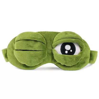 🐸 מסכת שינה מצחיקה תלת-ממדית בצורת צפרדע - רכה ונוחה