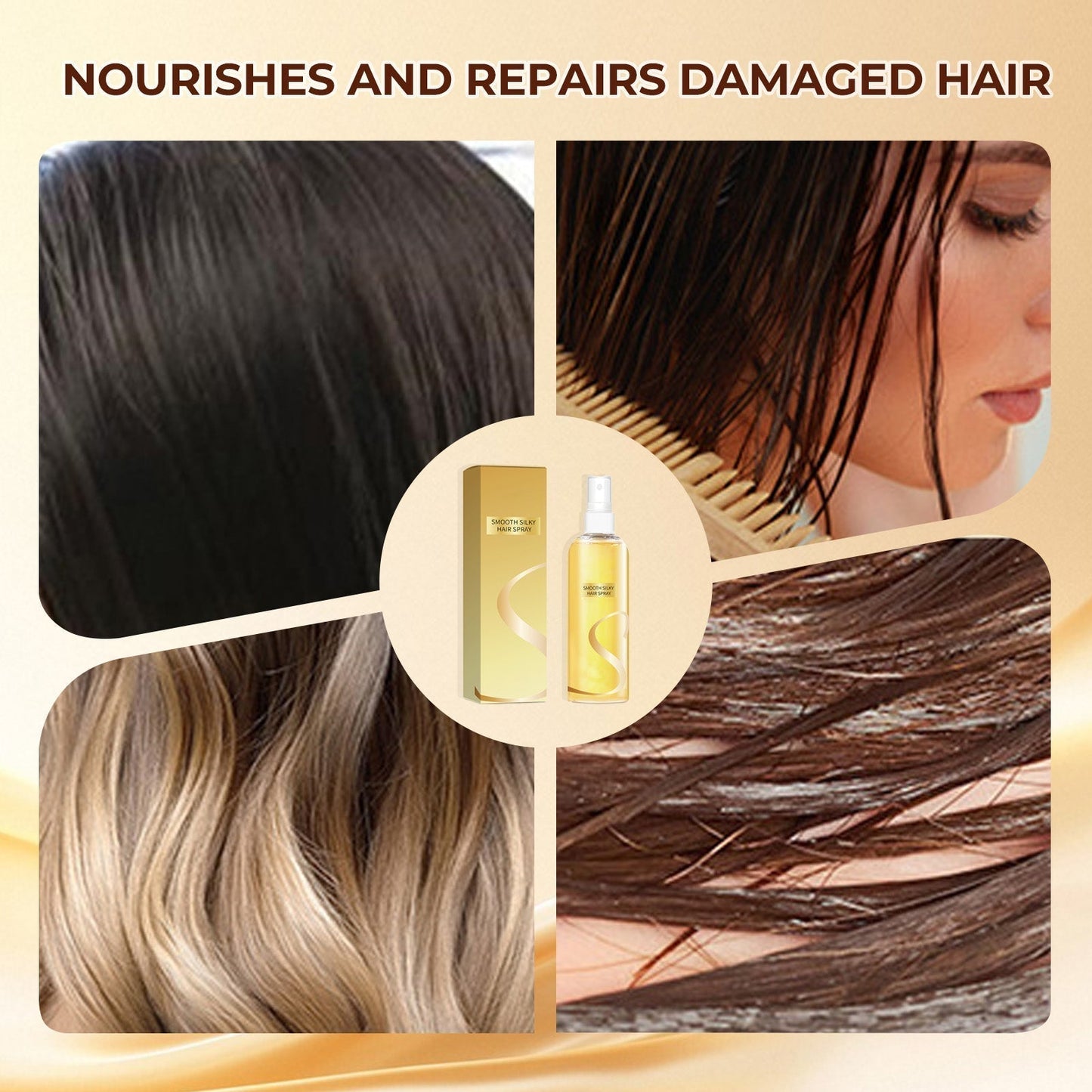 ✨💇 ספריי שמן לשיער השארת — ברק מחליק, לאורך זמן 💧🌟