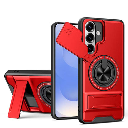 📱 50% הנחה לזמן מוגבל! ✨ כיסוי לטלפון סמסונג - כיסוי מצלמה הזזה, טבעת מסתובבת, מתקן מגנטי 🔄