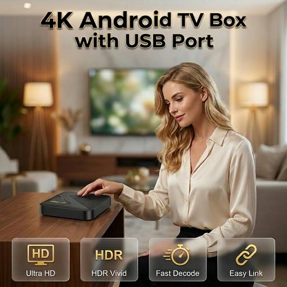 🎁מבצע חם: 50% הנחה⏳מכשיר Android TV עם Bluetooth
