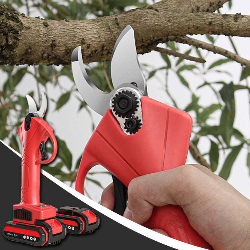 ✂️🌿 מספריים חשמליים לגינון | להב פלדת SK5 | חיתוך עד 25 ס"מ | סוללה 4-6 שעות רציפות ויד אחת טעינה 🔋