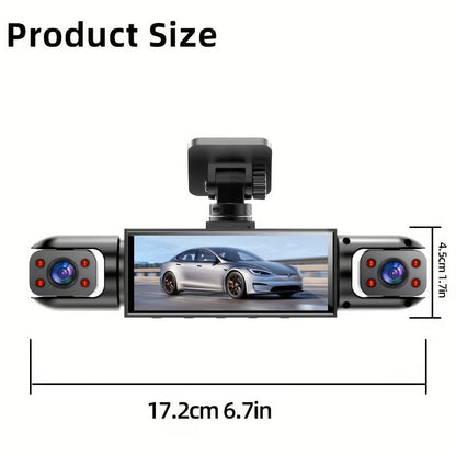 מצלמת דרך פנורמית 360° עם 4 ערוצים