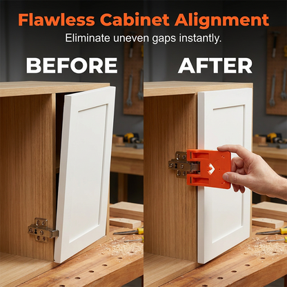 📢45% OFF🔧NOW! Careluxpro Cabinet Door Hinge Drilling Guide – Magnetic Clamp & Precise 35mm Alignment ✨