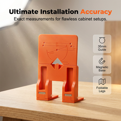 📢45% OFF🔧NOW! Careluxpro Cabinet Door Hinge Drilling Guide – Magnetic Clamp & Precise 35mm Alignment ✨