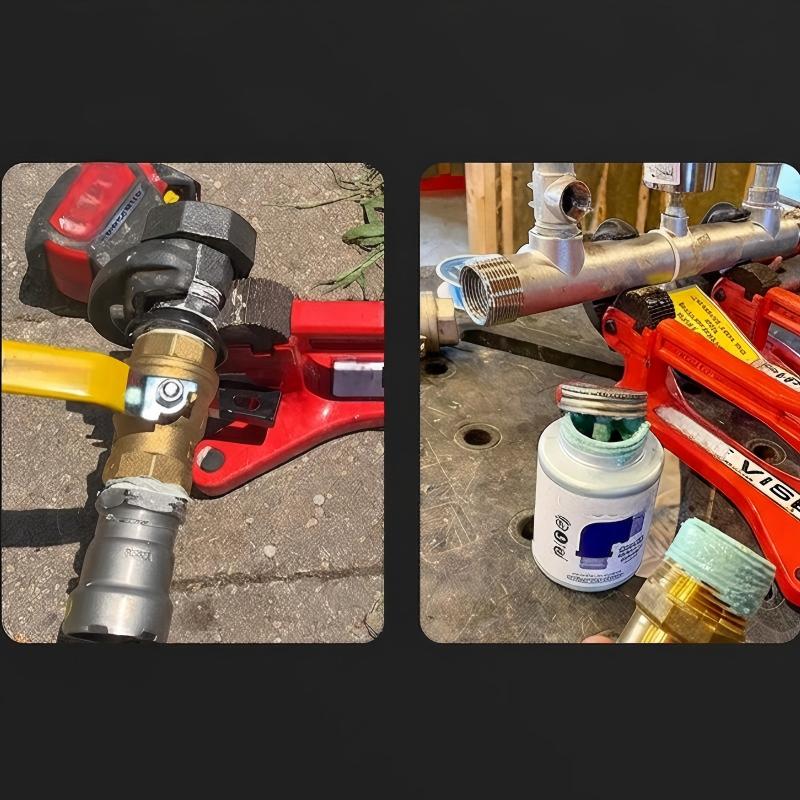 🔧 מהדק צינורות נייד עם מנגנון נעילה עצמית 🔥 | עמיד במיוחד וקל משקל 🛠️