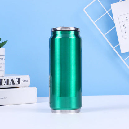 🥤 כוס מבודדת בצורת פחית קולה, עשויה נירוסטה דו-שכבתית ❄️✨