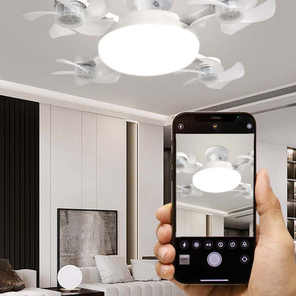 🌀 מאוורר תקרה LED 2-ב-1 עם שקע E27 | שקט וחסכון אנרגיה ✨ | שלט רחוק כלול 💡