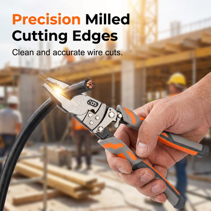🛠️ 50% OFF! ⚡ Ratchet Lineman's Pliers – Cut, strip, grip & crimp in one ✨