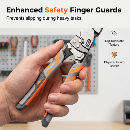 🛠️ 50% OFF! ⚡ Ratchet Lineman's Pliers – Cut, strip, grip & crimp in one ✨