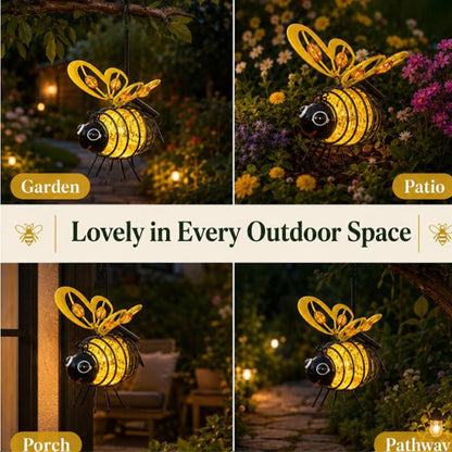 🐝אור דבורה תלוי המופעל על ידי אנרגיה סולארית