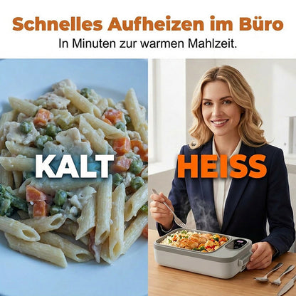 🍱⚡ קופסת אוכל חשמלית ניידת עם חימום עצמי 🔋🌡️