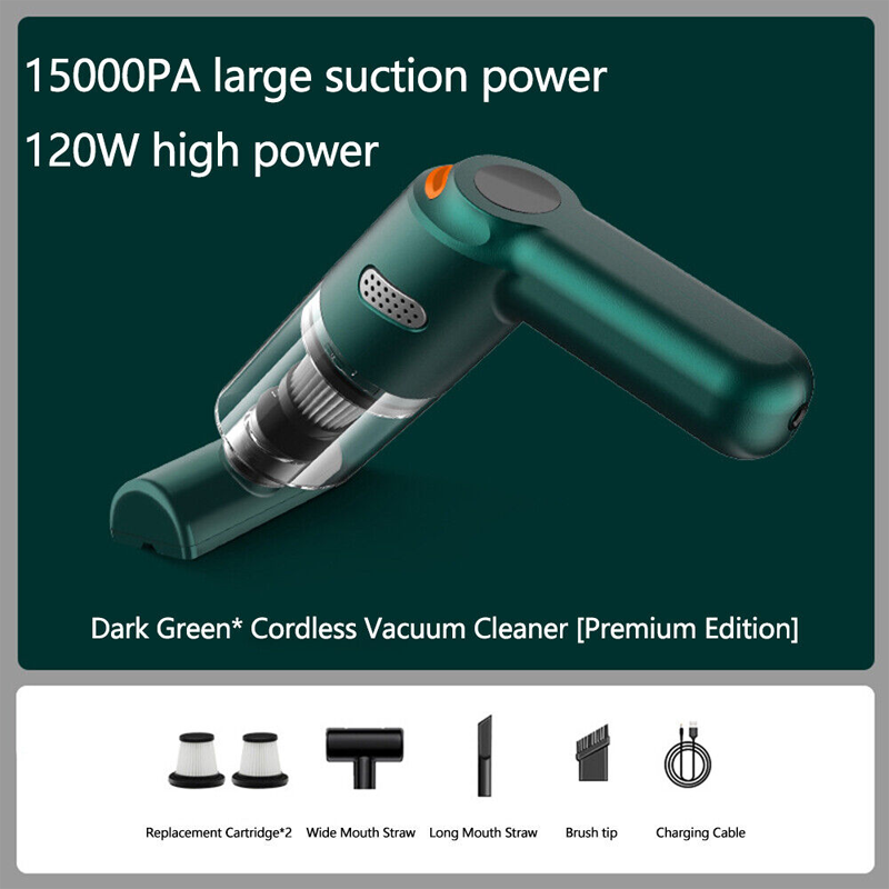 🔋 שואב אבק אלחוטי עוצמתי לרכב – 10000Pa ספיגה חזקה ✨ | פילטר HEPA נשלף 🚗