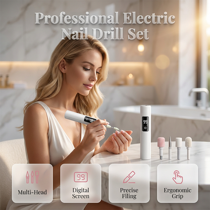 💅 מקדחת ציפורניים חשמלית מקצועית | ליטוש מושלם בבית ✨