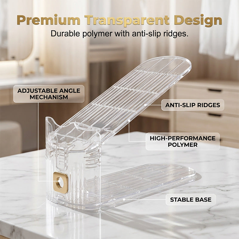 👟 Adjustable Double-Decker Shoe Organizer | Space-Saving Shoe Stacker 👠