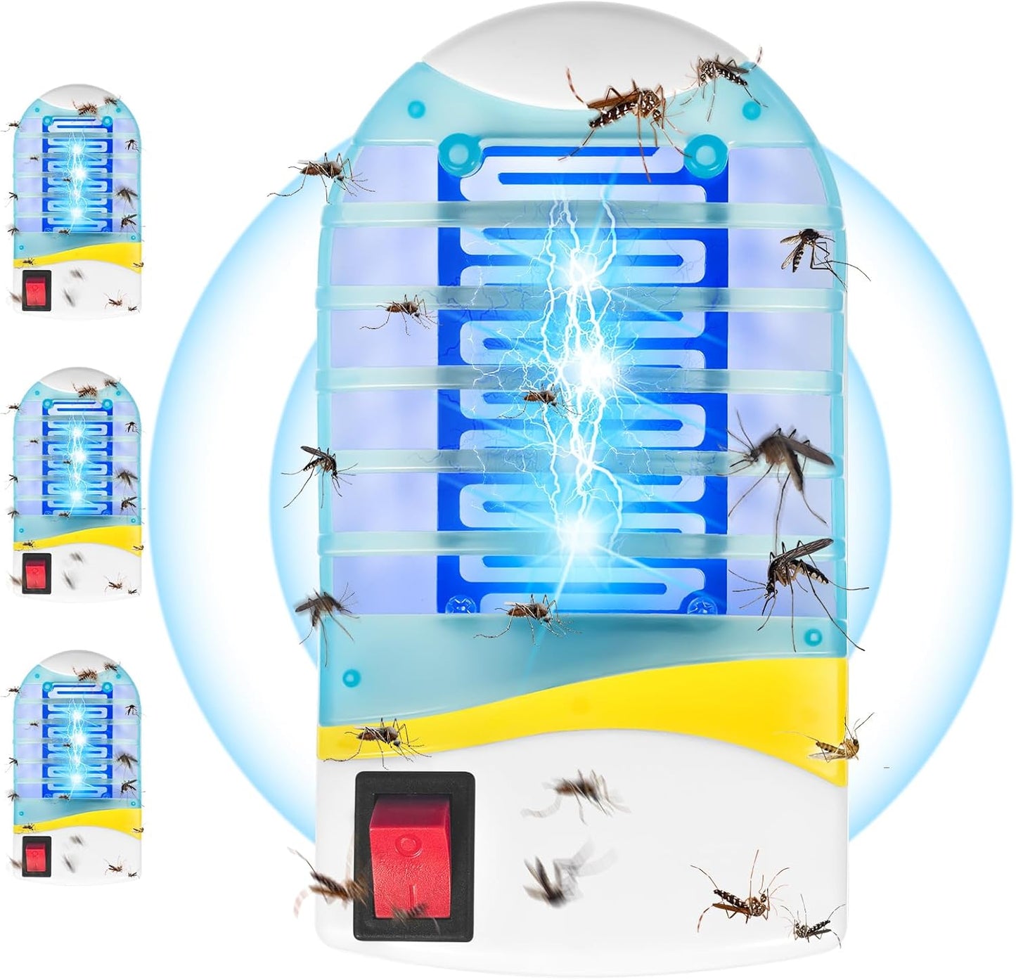 🦟💡 מנורת הדברת יתושים ביתית עם אור UV כחול ⚡🔌