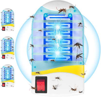 🦟💡 מנורת הדברת יתושים ביתית עם אור UV כחול ⚡🔌