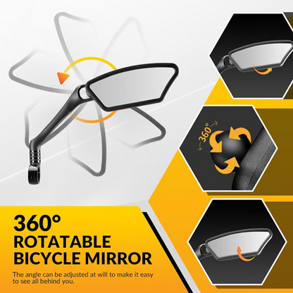 🚲 מראה אחורית לאופניים 360° | 🔥 50% הנחה | זרוע גמישה, עמידה במזג אוויר, התקנה קלה ⚡
