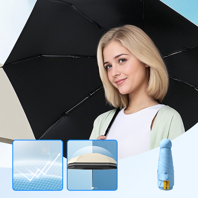 ☂️ מטריה קומפקטית עם הגנת UV | עמידה ברוח ועמידה למים 🌧️✨