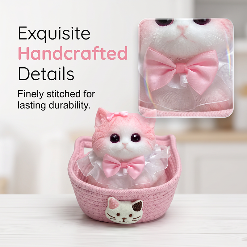 🐹 🐱 Squishy Cat Plush Toy – Soft Slow-Rebound Stress Relief Companion