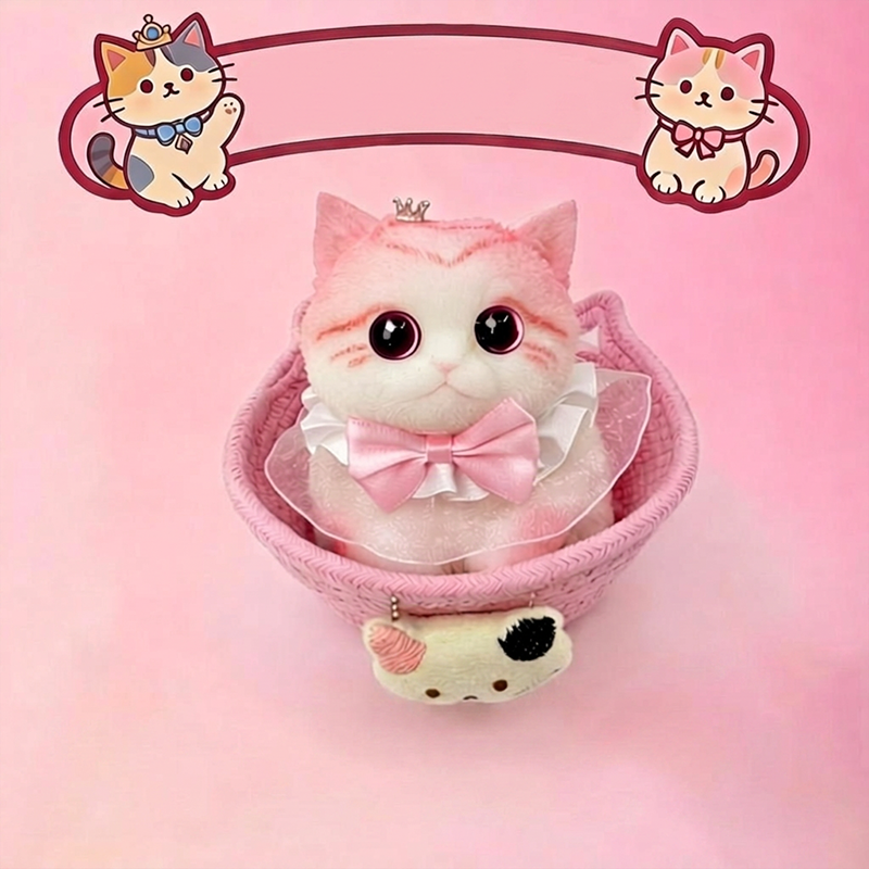🐹 🐱 Squishy Cat Plush Toy – Soft Slow-Rebound Stress Relief Companion