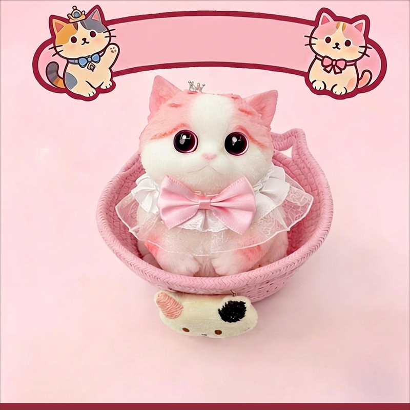 🐹 🐱 Squishy Cat Plush Toy – Soft Slow-Rebound Stress Relief Companion