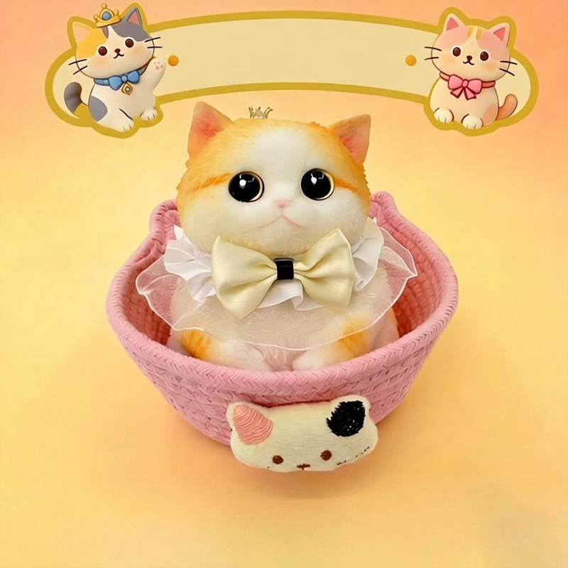 🐹 🐱 Squishy Cat Plush Toy – Soft Slow-Rebound Stress Relief Companion