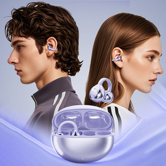 🎧✨ אוזניות קליפ-און אלחוטיות | Bluetooth 5.4 | ביטול רעשים AI | 72 שעות סוללה | קל ונוח 🏃‍♂️