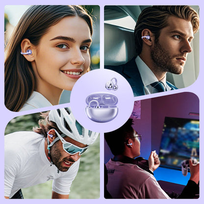 🎧✨ אוזניות קליפ-און אלחוטיות | Bluetooth 5.4 | ביטול רעשים AI | 72 שעות סוללה | קל ונוח 🏃‍♂️