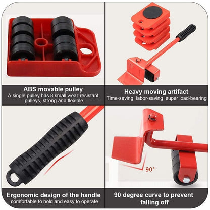 📢📢40%  OFF !! ⏰ Furniture Moving System — Lift & Slide, 360° Rotation 🏠