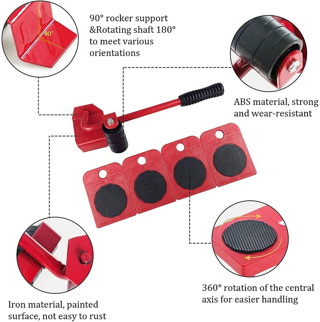 📢📢40%  OFF !! ⏰ Furniture Moving System — Lift & Slide, 360° Rotation 🏠