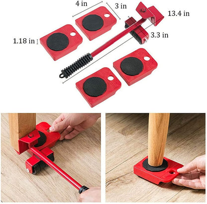 📢📢40%  OFF !! ⏰ Furniture Moving System — Lift & Slide, 360° Rotation 🏠