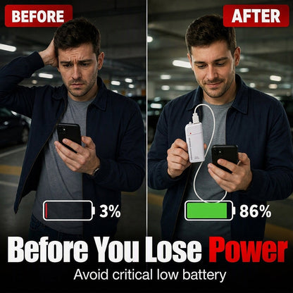 🔋 50% OFF – AA Battery Emergency Phone Charger | Pocket Power Bank with LED Flashlight charm-cart