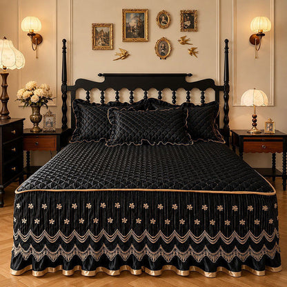 📢📢Limited-Time Offer!!⏰ Quilted Bed Skirt – Breathable, Full-Coverage & Easy-Fit, Add a Tidy Finish to Your Bed🛏️