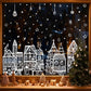 🎁🎄Up to 50% OFF Christmas Sale✨! Christmas Village Window & Wall Sticker Set (4 Sheets/78pcs) - Peel & Stick