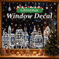 🎁🎄Up to 50% OFF Christmas Sale✨! Christmas Village Window & Wall Sticker Set (4 Sheets/78pcs) - Peel & Stick