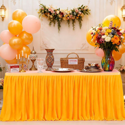 🎁2026 New Arrivals 50% OFF💥Pleated Table Skirt for Events🌹