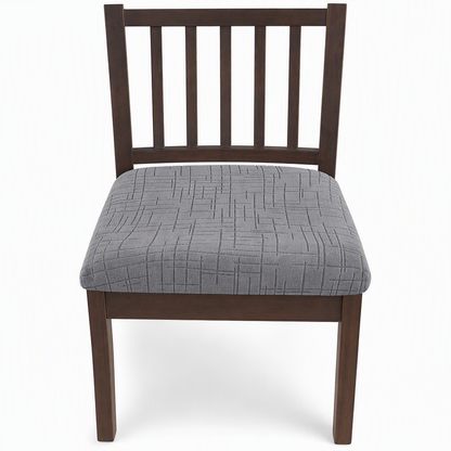 🎁 Buy 1 Get 1 Free! 🪑 Stretch Dining Chair Seat Cover – Strapless Elastic Slipcover with Elegant Textured Pattern for Home Dining Room