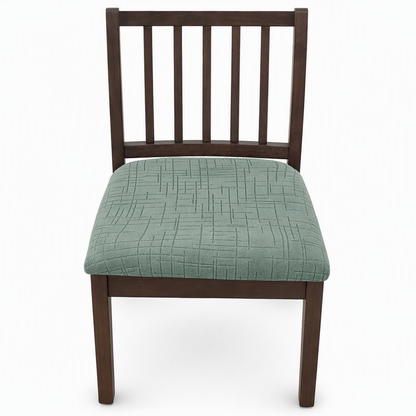 🎁 Buy 1 Get 1 Free! 🪑 Stretch Dining Chair Seat Cover – Strapless Elastic Slipcover with Elegant Textured Pattern for Home Dining Room