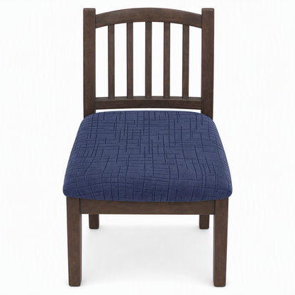 🎁 Buy 1 Get 1 Free! 🪑 Stretch Dining Chair Seat Cover – Strapless Elastic Slipcover with Elegant Textured Pattern for Home Dining Room