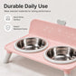 ⏰ Elevated Detachable Pet Double Bowls – Convenient & Pet-Friendly 🐾🥣