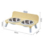 ⏰ Elevated Detachable Pet Double Bowls – Convenient & Pet-Friendly 🐾🥣