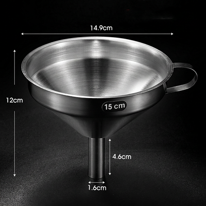 ⏳LIMITED-TIME 50% OFF!🔥 Stainless Steel Filter Funnel – Multi-Use for Kitchen & Lab ✨