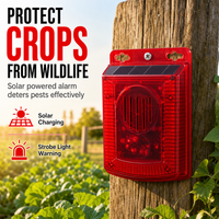 🚨 Solar Outdoor Animal Deterrent Alarm