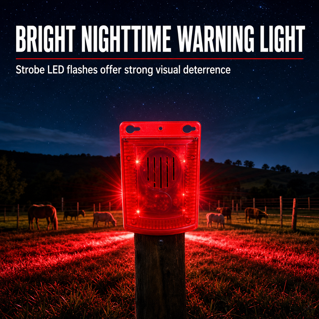 🚨 Solar Outdoor Animal Deterrent Alarm