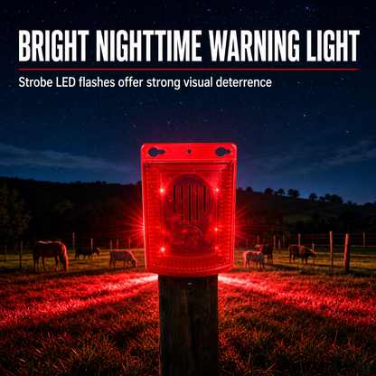 🚨 Solar Outdoor Animal Deterrent Alarm