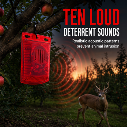 🚨 Solar Outdoor Animal Deterrent Alarm