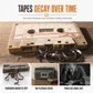 Transparent Portable Cassette Player Walkman and Tape to MP3 Converter with Type-C Interface