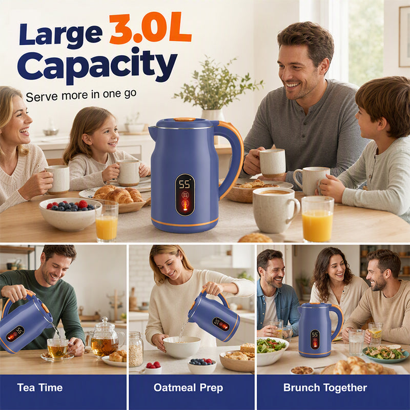 🏆 LIMITED-TIME 53% OFF! ☕ Livecheste™ Smart Electric Kettle – 3L Fast Boil with Temperature Display & Keep Warm