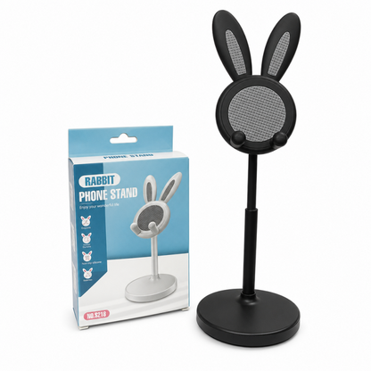 📢📢50% OFF !! ⏰Cute Bunny Aesthetic Desktop Phone Stand |Weighted Base with Anti-Scratch Silicone Pads🐰